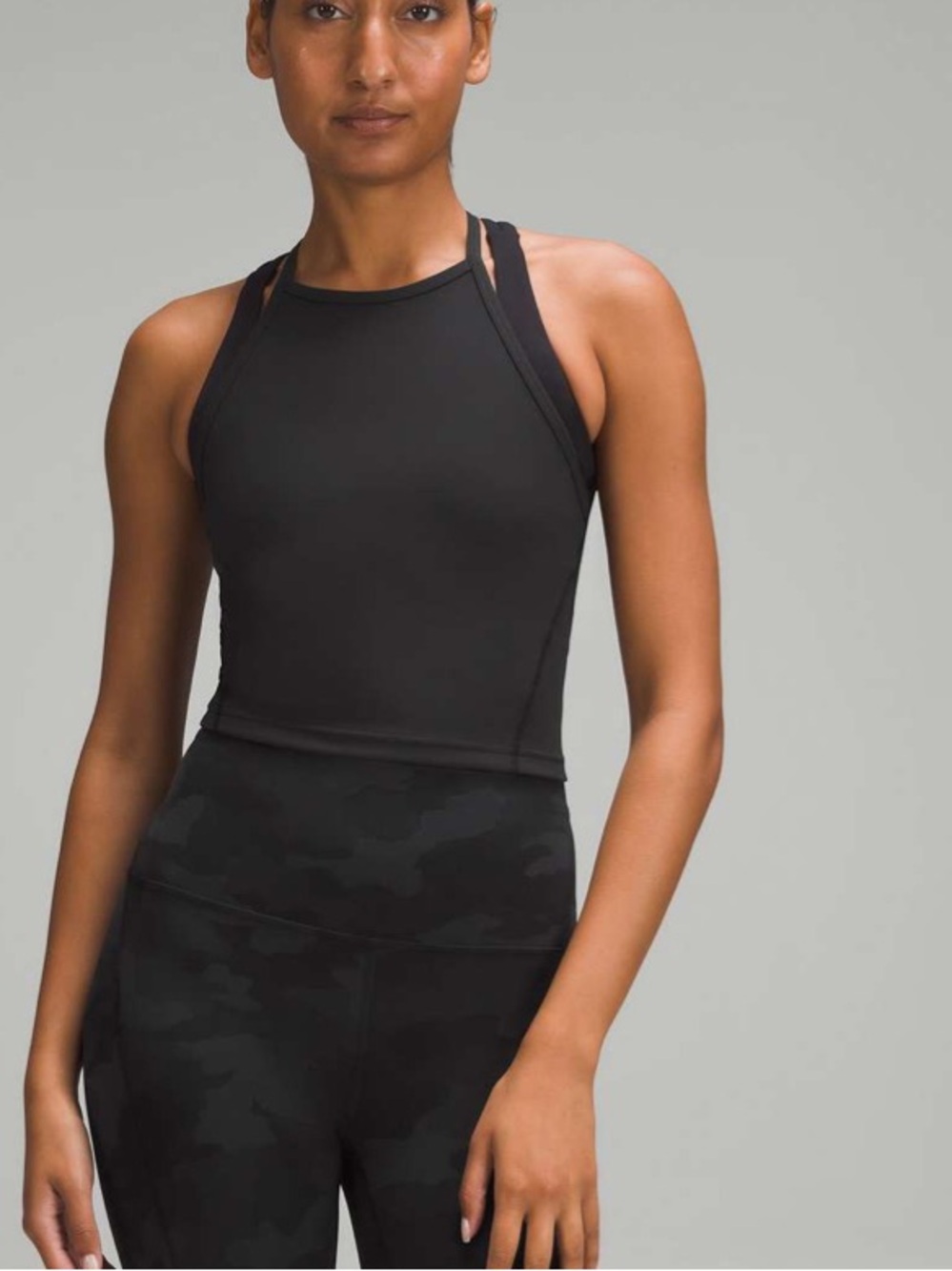 Lululemon Wunder Train High-Neck Cross-Back Tank Top
Black